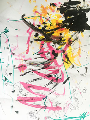 Abstract of little girl #3