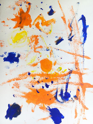 Abstract of little girl #100